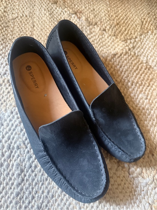 Sperry Shoes - NWOT Sperry women’s Black Suede Slip-On Loafers - Size 10